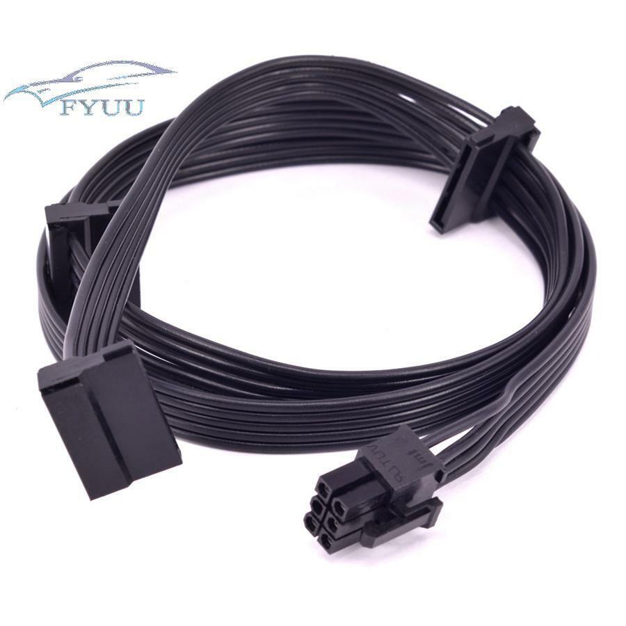 PCI-e 6pin to 3 SATA Power Supply Cable For CORSAIR HXi Series HX1200i HX1000i