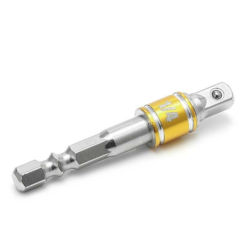 3 Pcs Power Screwdriver Driver Socket Bit Adapter Drill 1/4" 3/8" 1/2" Hex Shank