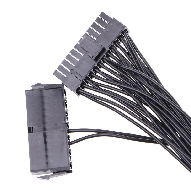 24 Pin 20+4P 3-Way Multiple PSU A TX Power Supply Adapter Cable For Mining Miner