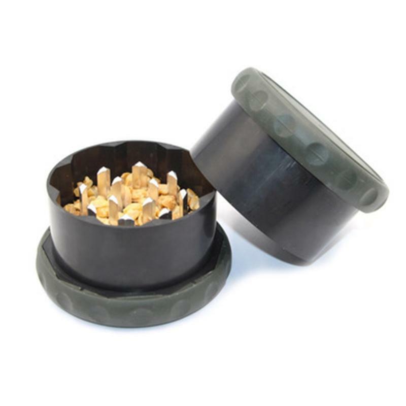 Plastic Grinding Bait Box Aluminum Thick Rubber Broken Fishing Lure Case Shredde