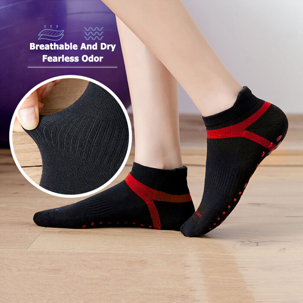2pcs Breathable Anti-Slip Elastic Yoga Socks Lady Girl Dancing Fitness Sock