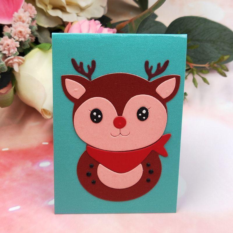 Christmas Deer Metal Cutting Dies Stencil Scrapbooking DIY Album Stamp Embossing