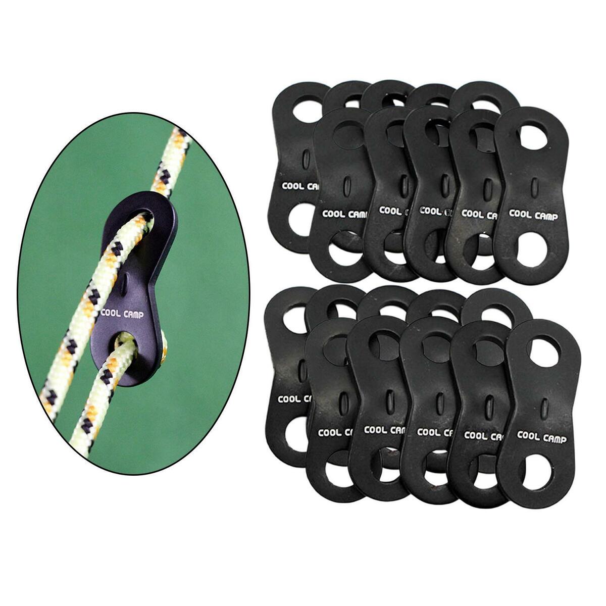 20Pieces Guy  Adjusters Tensioner for Camping Hiking Outdoor Activity