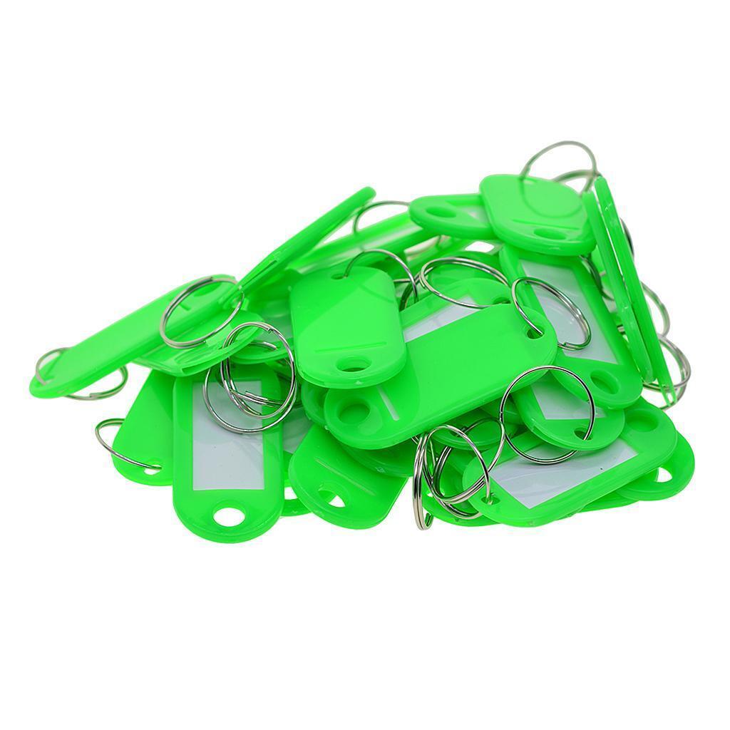 100 Pieces Removable Waterproof Key Tags ID Name Card Tags Mark Labels