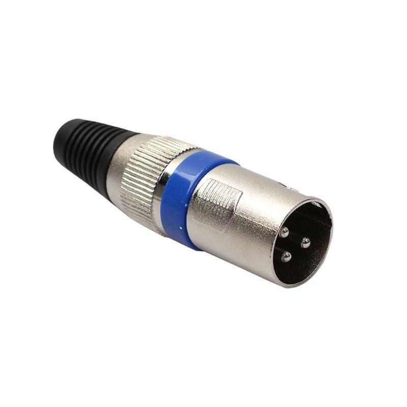 1 Pair XLR 3 Pin Male Plug + Female Jack Microphone MIC Audio Connector Adapter