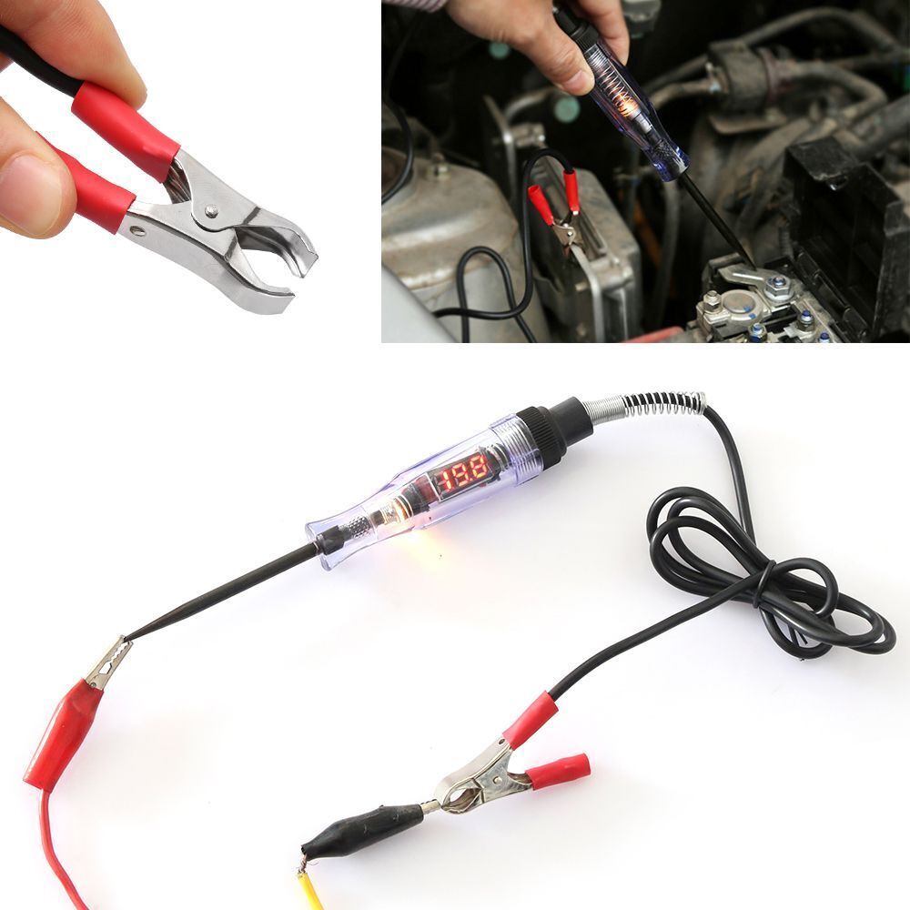 Tool LED Light Car Electric Voltage Test Pen  Tester Digital LCD Probe Detector
