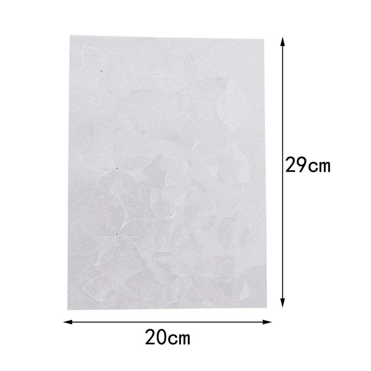 5x Heat Shrink Plastic Pre-cut Flower Shaped Transparent Shrink Film for DIY