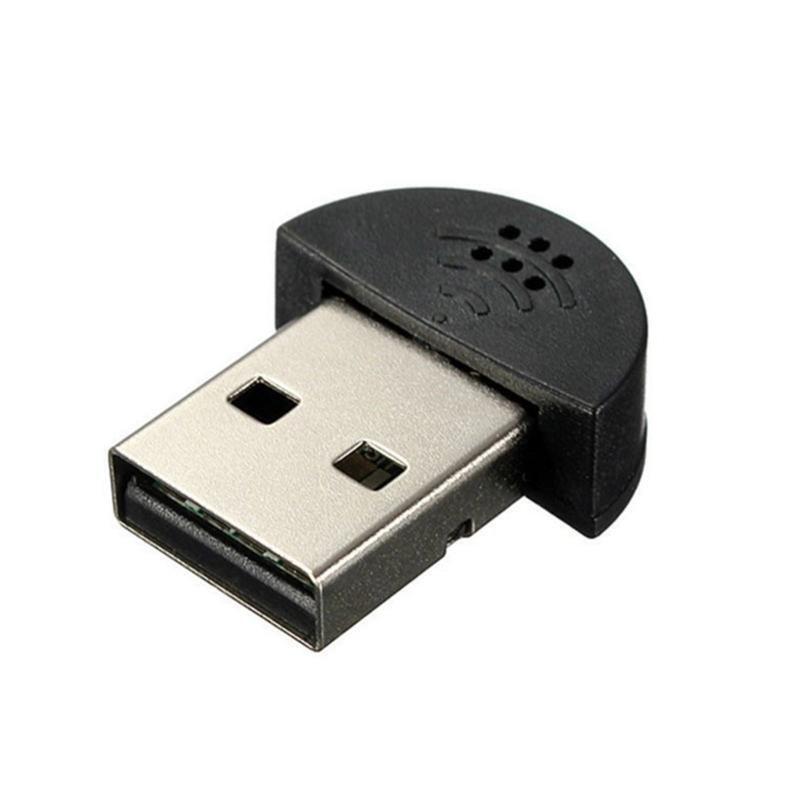 USB Mic Audio Adapter Microphone Portable Studio Speech for Laptop Notebook