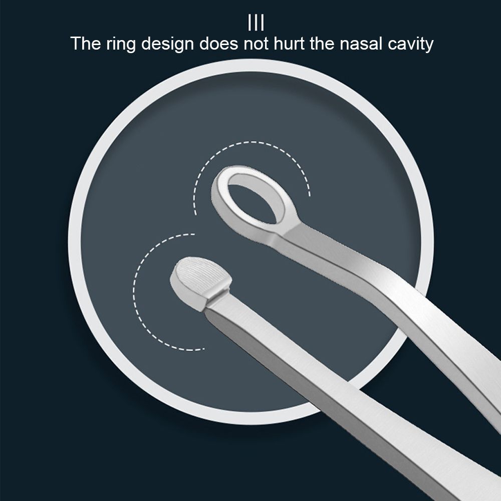 Steel Multifunction Round-tipped Trimming Nose Hair Clip Nose Hair Tweezers