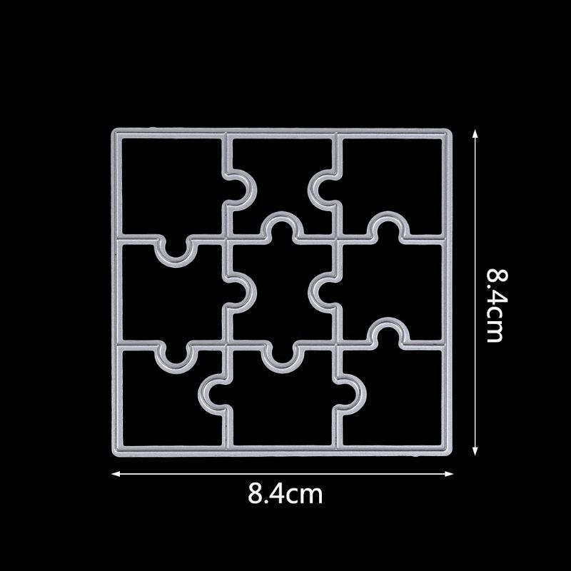 Puzzle DIY Metal Cutting Dies Stencil Template Scrapbook Album Paper Card Craft