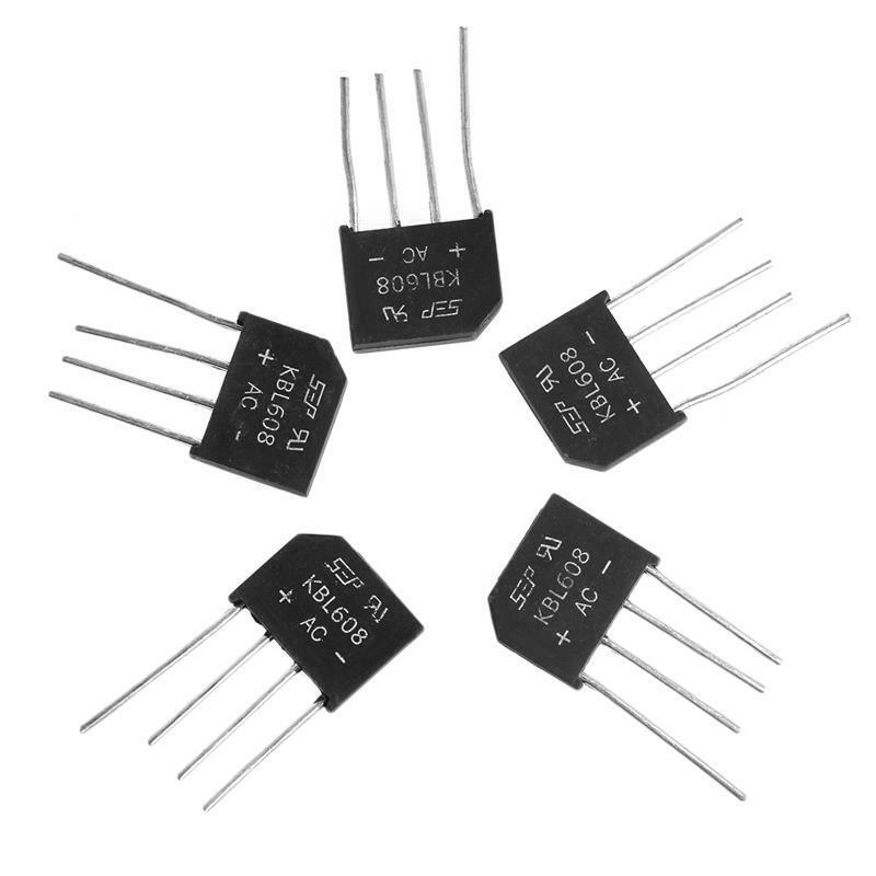 5Pcs KBL608 DIP KBL608 6A 800V Diode Bridge Rectifi