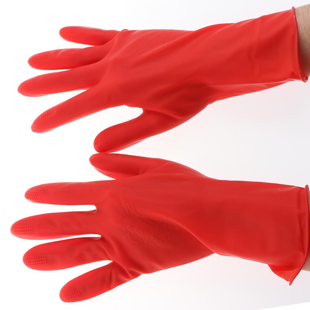 1 Pair Women Natural Latex Gloves Rubber Wear Resistant Working Gloves