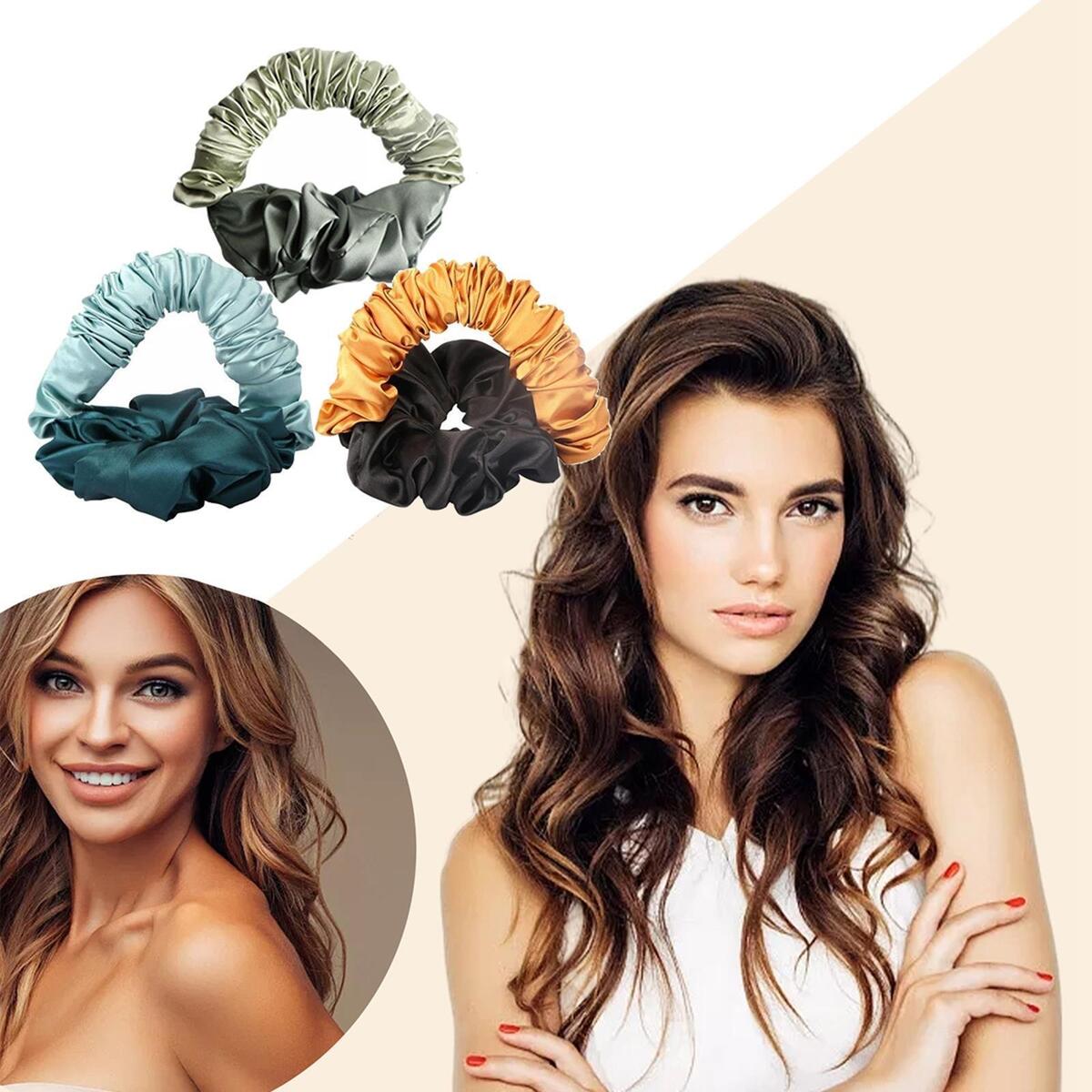 3Pack Heatless Hair Curler Headband Hair Roller Hair Wrap Curling Wave Tools