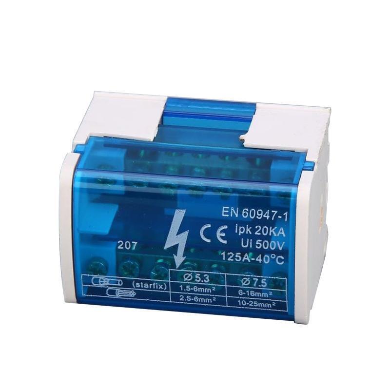 Din Rail Terminal Block Transparent Lid Power Distribution Protection Box