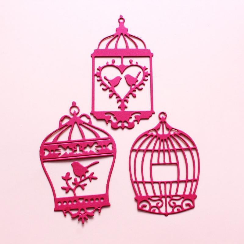 Spring Bird Cage Metal Cutting Dies Stencil Scrapbooking DIY Album Stamp Paper