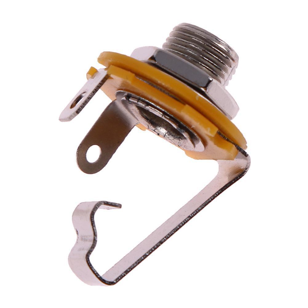 10pcs 1/4in Guitar Jack Socket Connector Female for Electric Guitar Bass