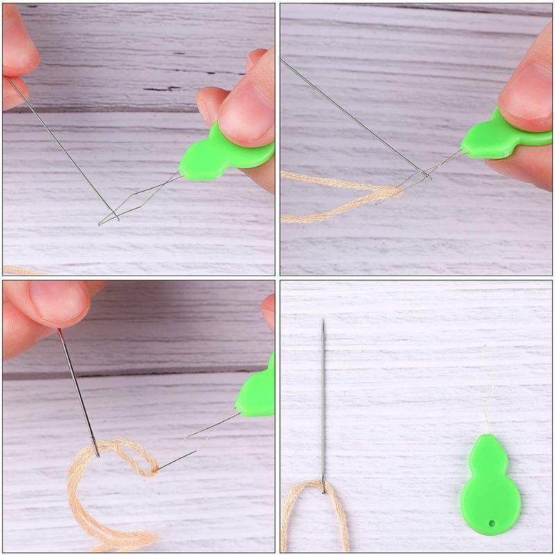 37 Pieces Assorted Beading Needles Long Straight Beading Thread Needles Big Eye