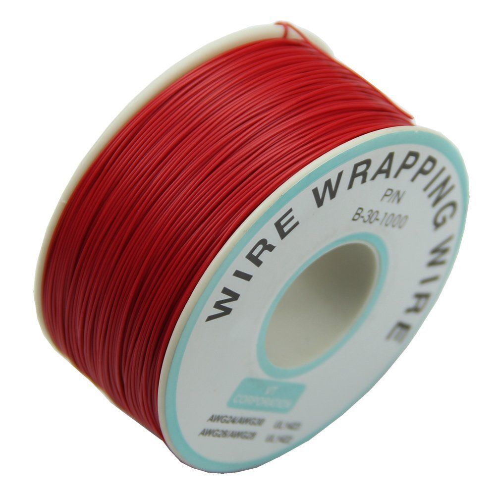 0.25mm Wire-Wrapping Wire 30AWG Cable 305m New (Red)  SH