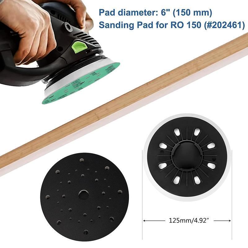 Hook and Loop Polishing Disc 6''/150mm Dust Free Sanding Pad for BO5041 M9202B