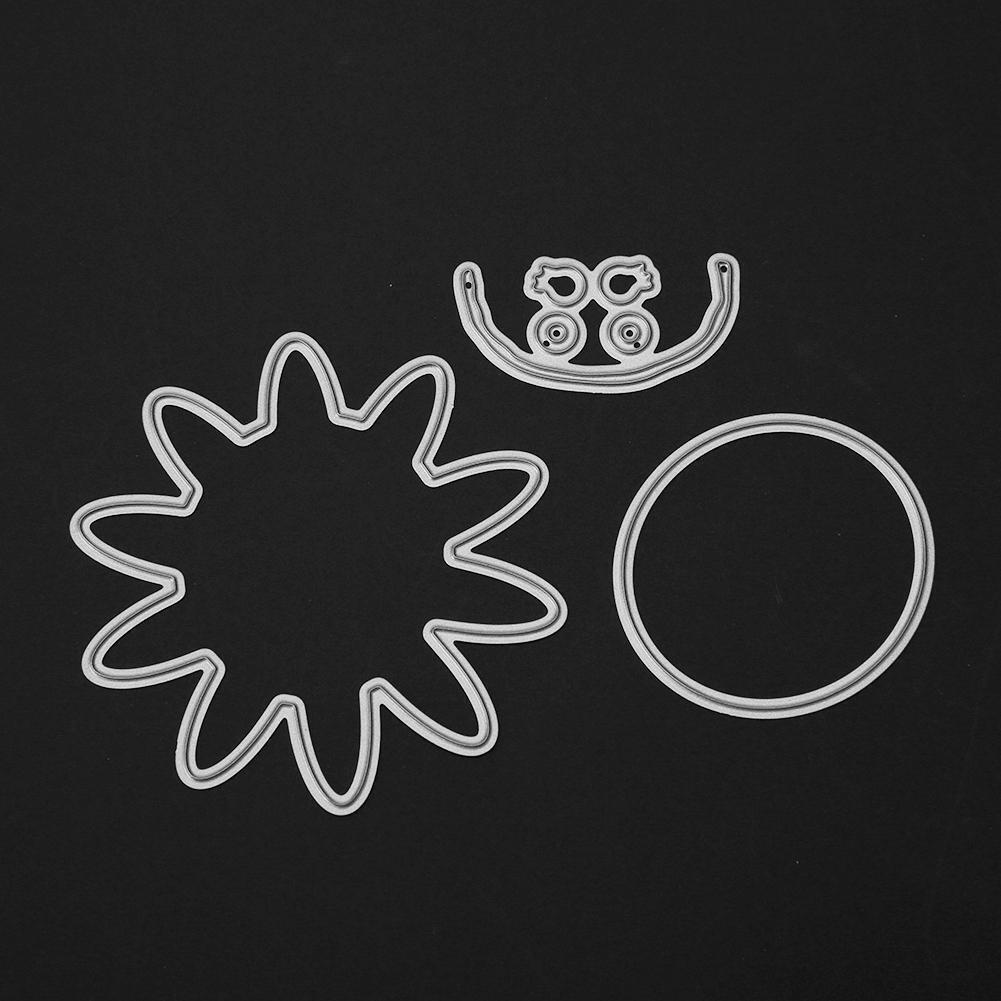 3pcs DIY Sun Cutting Dies Scrapbooking/Photo Album Embossing Metal Stencils