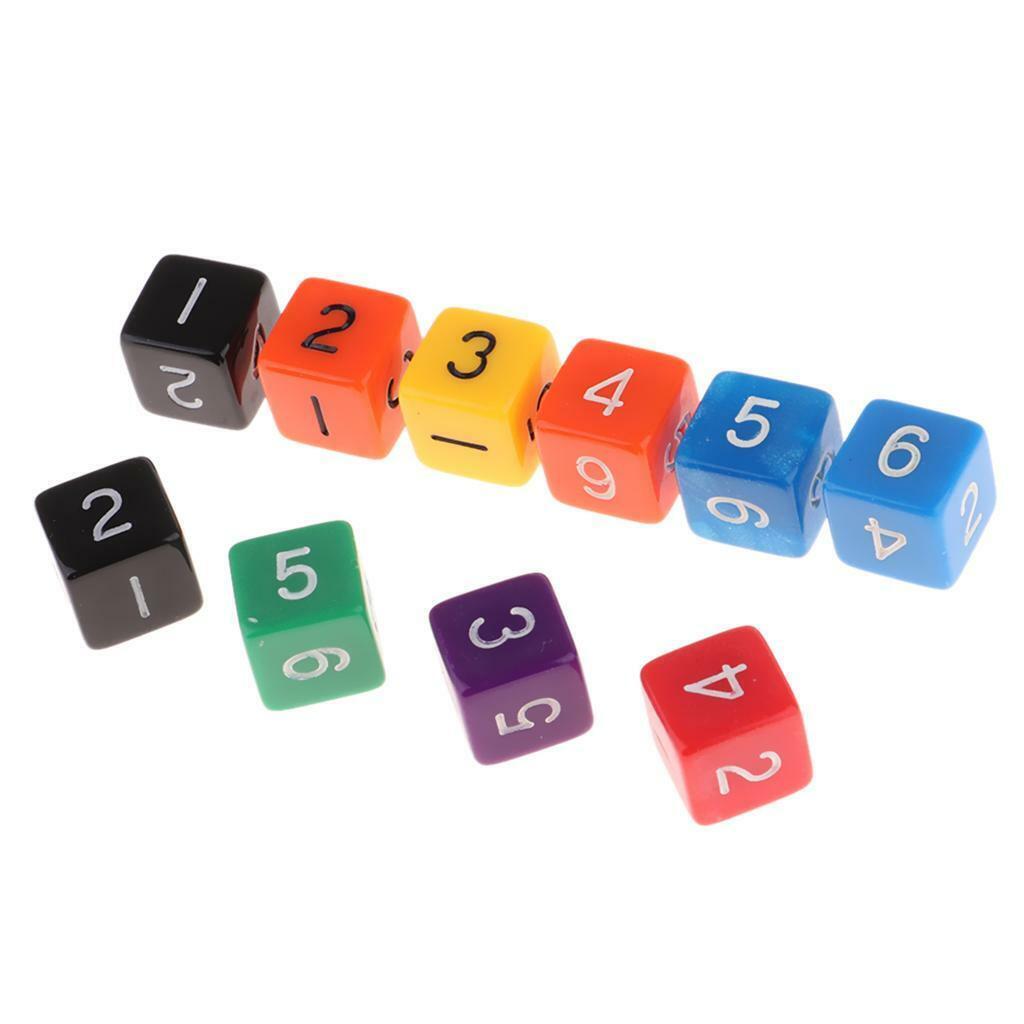 16mm   1 -    Set      D6   Die   For     RPG   Game   Accessory