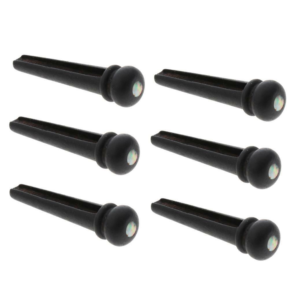 6pcs Bridge  String Pegs for Acoustic Guitar Replacement