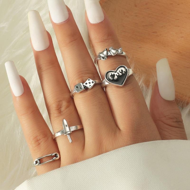 Anniversary Promise Wedding Ring Endless Love Finger Band Jewelry for Women Men