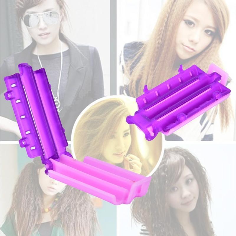 45pcs Hair Rollers Root Fluffy Clamps Wave Perm Rod DIY Bars Corn Clips Curler