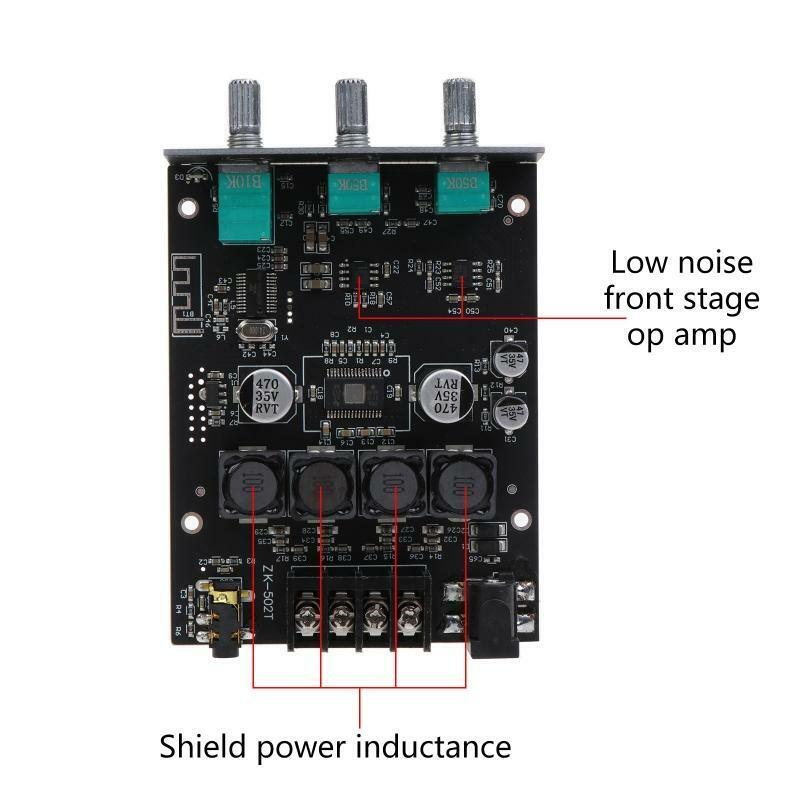 Bluetooth-compatible Amplifier Receiver Board Excellent Sound Quality Amp Module