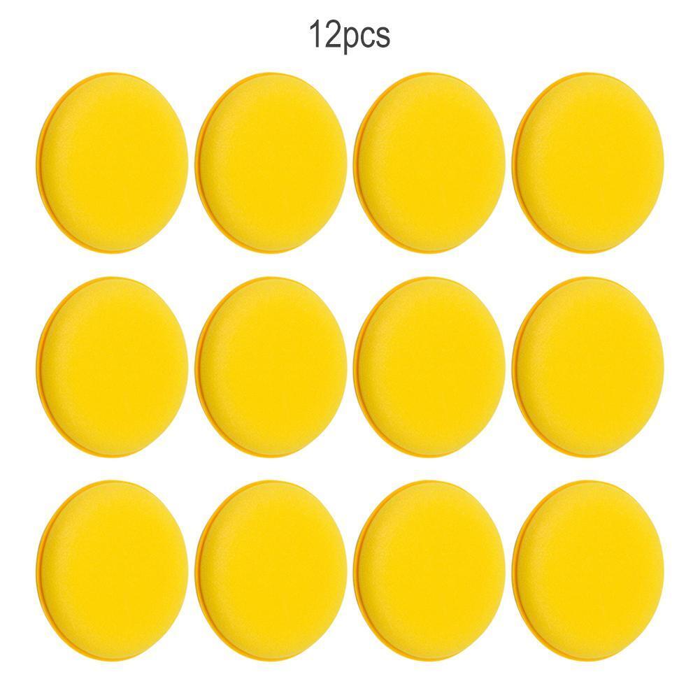 12pcs/set Auto Car Washing Cleaning Sponge Polish Waxing Cleaning Scrubber