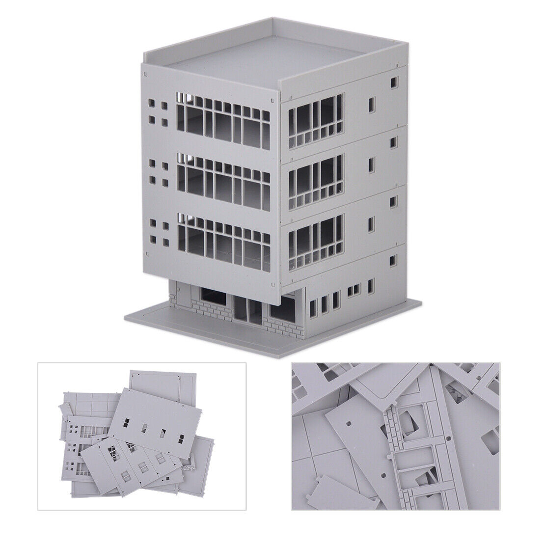 1:150 Scale Railway Outland Modern 4-Story Office City Building Apartment Li
