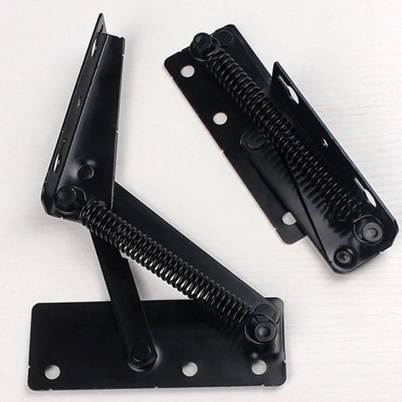 2 Pieces Adjustable Angle Mechanism Hinge Metal Steel Black Sofa Bed Bedding