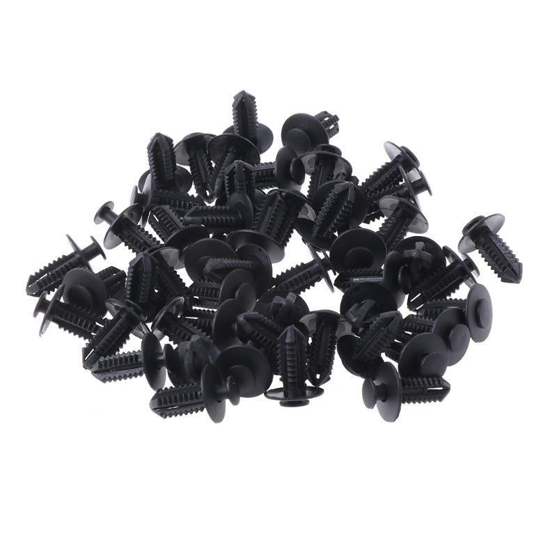 50 Pcs Car Auto Push Type Bumper Fender Retainer Fasteners Clip For BMW Mercedes