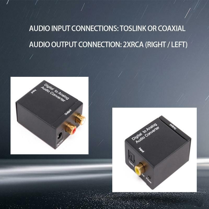 Portable Audio Converter for TV Home Cinema DVD Blu-Ray Player with DC 5V Power