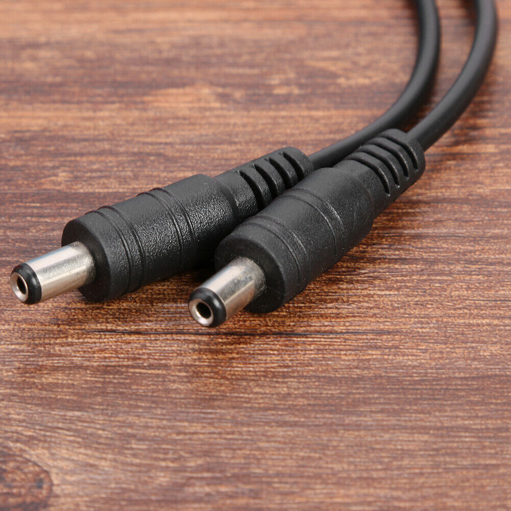 2.1x5.5mm 1 Female to 2 Male DC Power Splitter Plug Cable for CCTV Camera