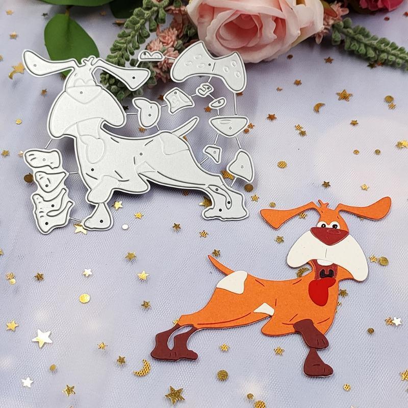 Dog Scrapbooking Clear Stamps Embossing Carbon Steel Printing Cutting Die Mold