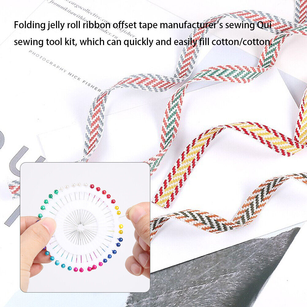 1 Set Bias Tape Binding Maker Sewing Quilting Tools DIY Jelly Roll Sasher