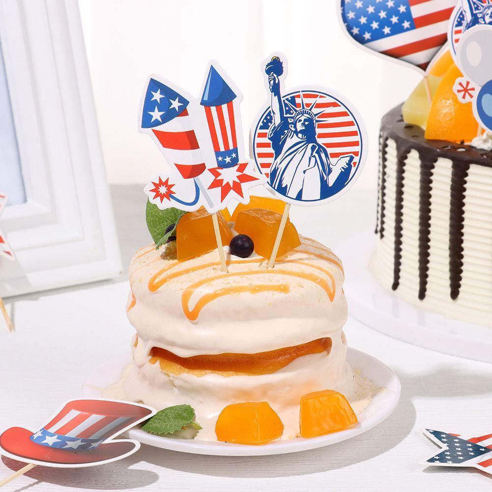 Accessory Stand Flag Independence Day Cake Decoration Cake Topper 4th of July