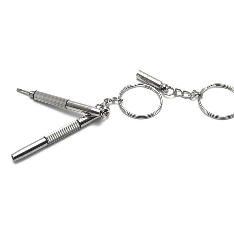 Small Eyeglass Repair Kit Mini Eyeglass Keychain Hand Tools for Sunglass Watch