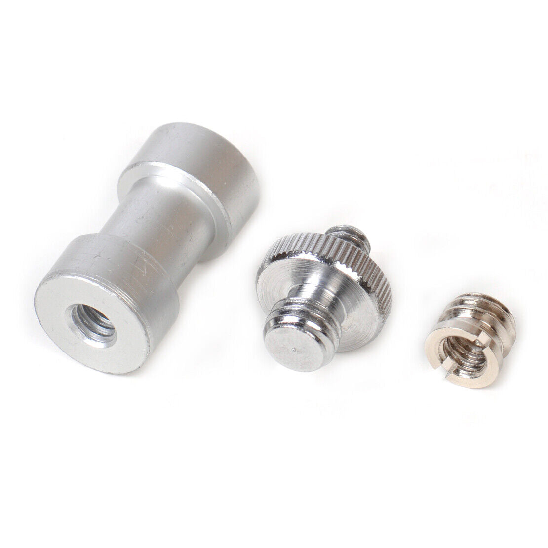 3 in1 1/4" 3/8" Tripod Screw to Light Stand Umbrella Holder Camera Adapter Li