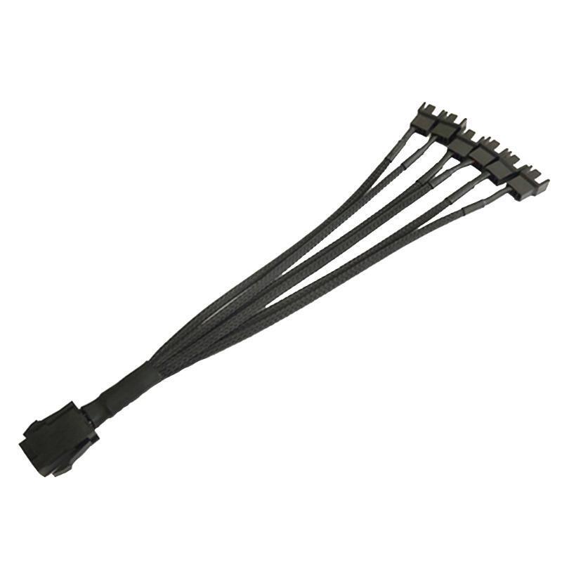 Data Transmission Tools 12V Fan 6pin to Small 4pin/3pin PWM Extender Cable