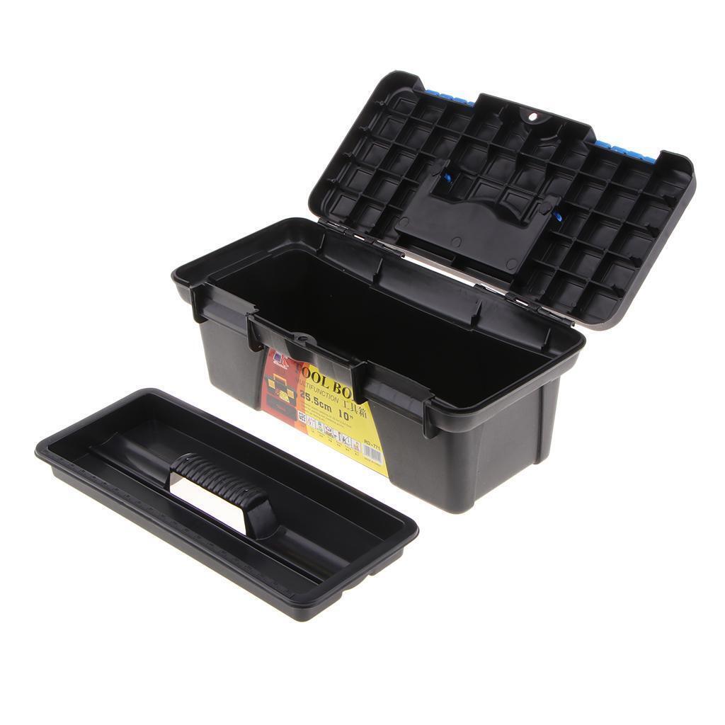 Strong Double Layer Tool Box Storage Organizer Trays Craft Supply Container