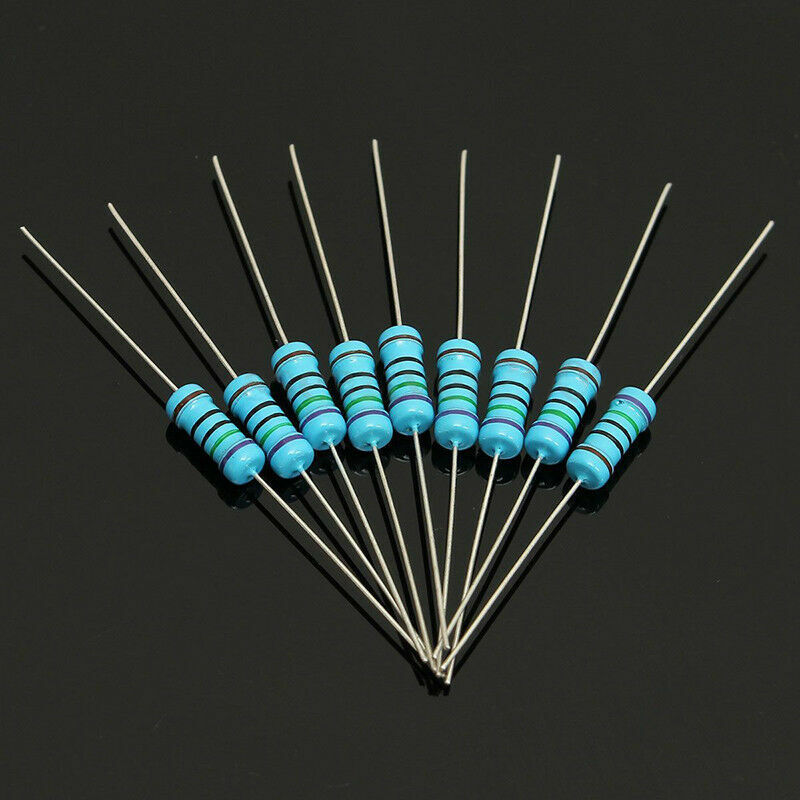 500pcs    1% 1ohm~1M 1W Metal Film Resistors Resistance Assortment Kit 50 Values
