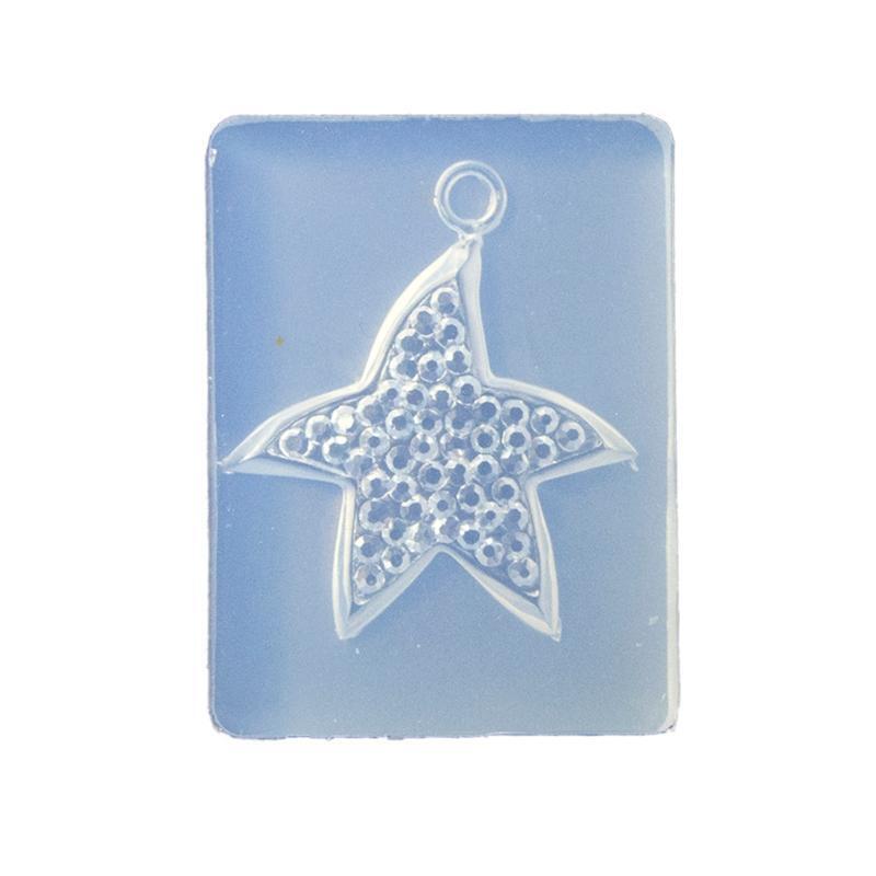 Handmade Pendant Silicone Mold Starfish Epoxy Molds Keychain Pendant Crafts