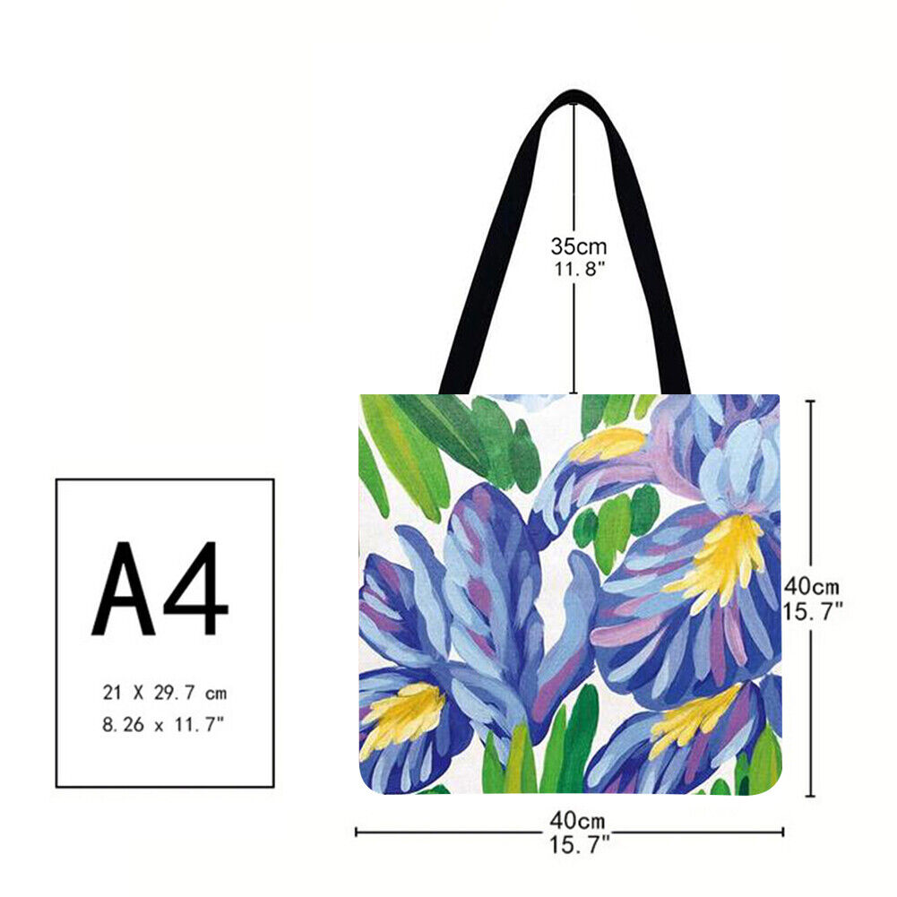 Flowers and plants Printed Shoulder Shopping Bag Casual Large Tote Handbag