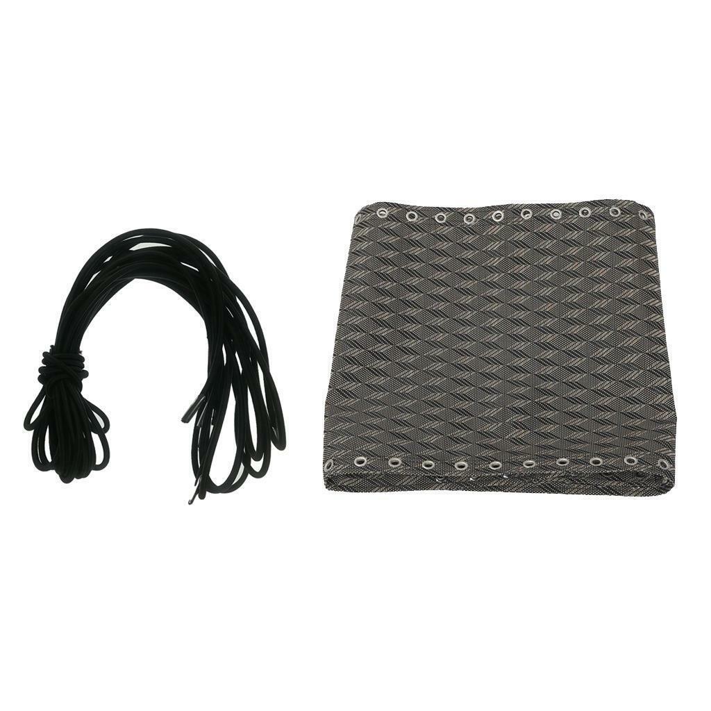 Grey Rhombus Replacement Fabric Cloth Black Laces Cord Kit For   Recliner