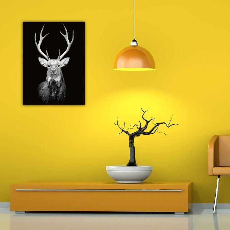 Grey deer Paint by Number Kits 16 x 20 inch Canvas DIY O il Painting