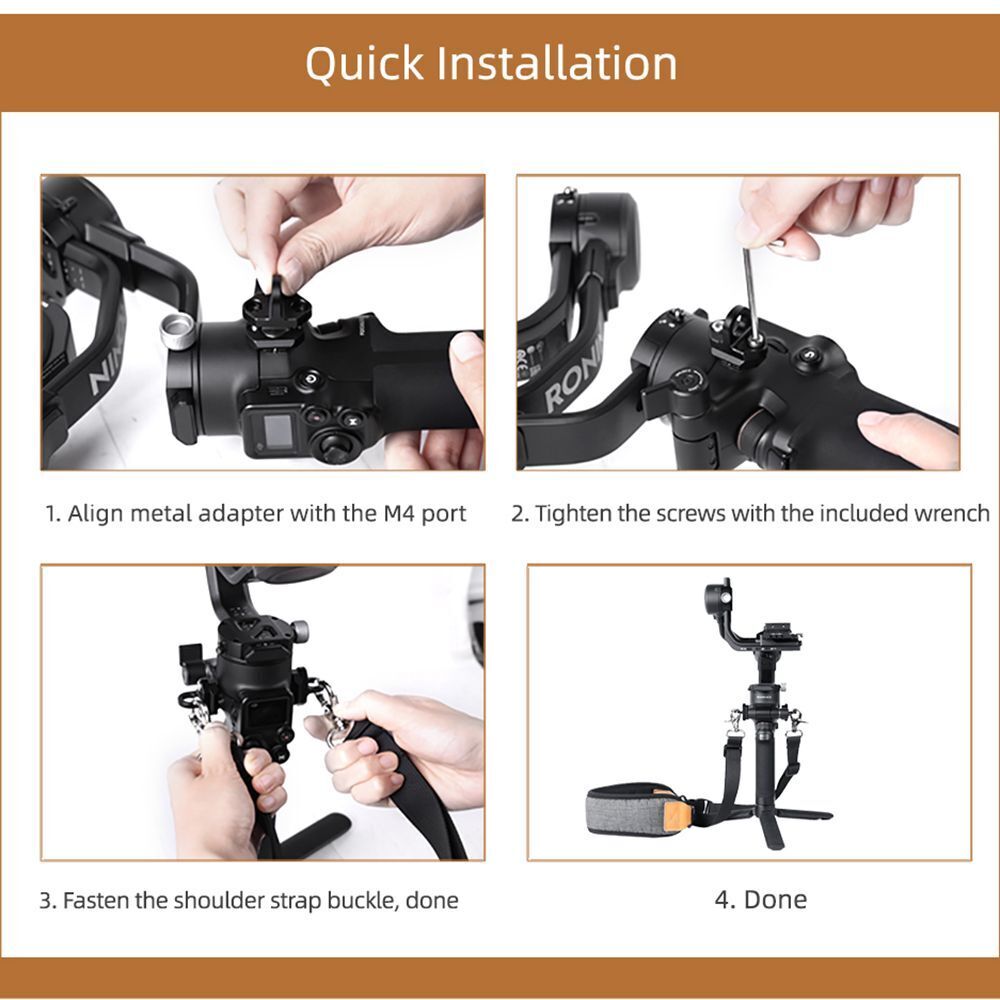Neck Strap Shoulder Adjustable Lanyard For DJI Ronin RS3 Pro/RSC 2/RS 2/S/SC
