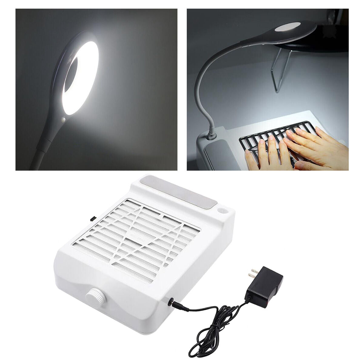 60W   Suction Fan Collector Manicure Vacuum Cleaner Salon