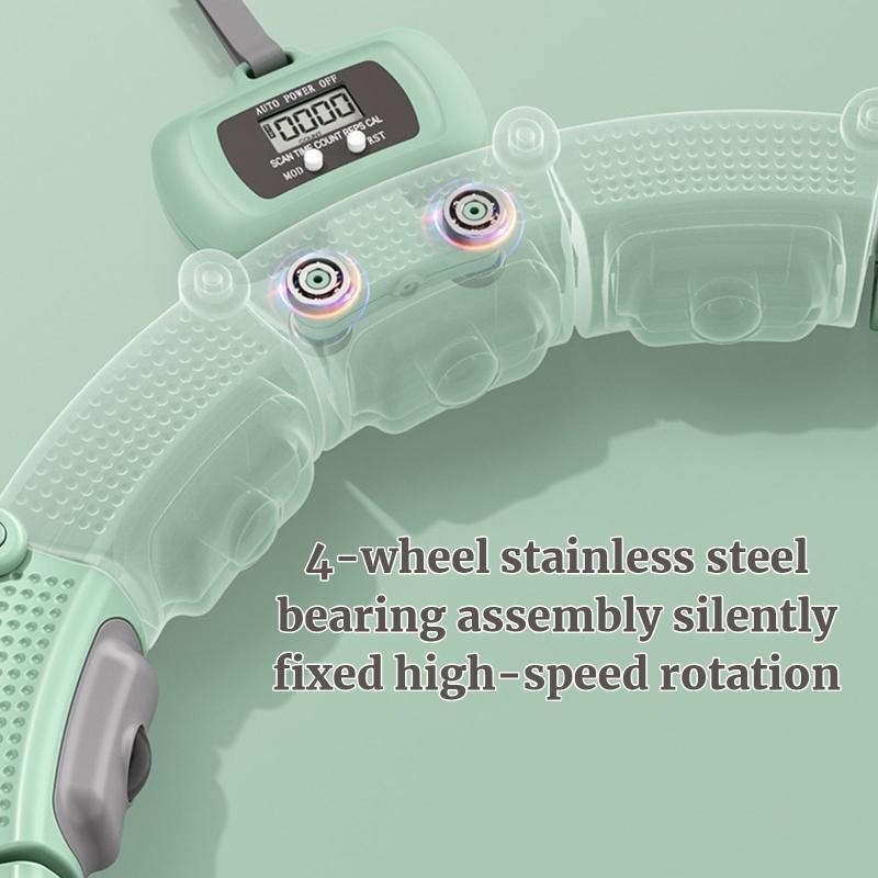 Smart 18 Knot Fitness Hoop, 2 in 1 Adjustable Circular Massage Equipment Women
